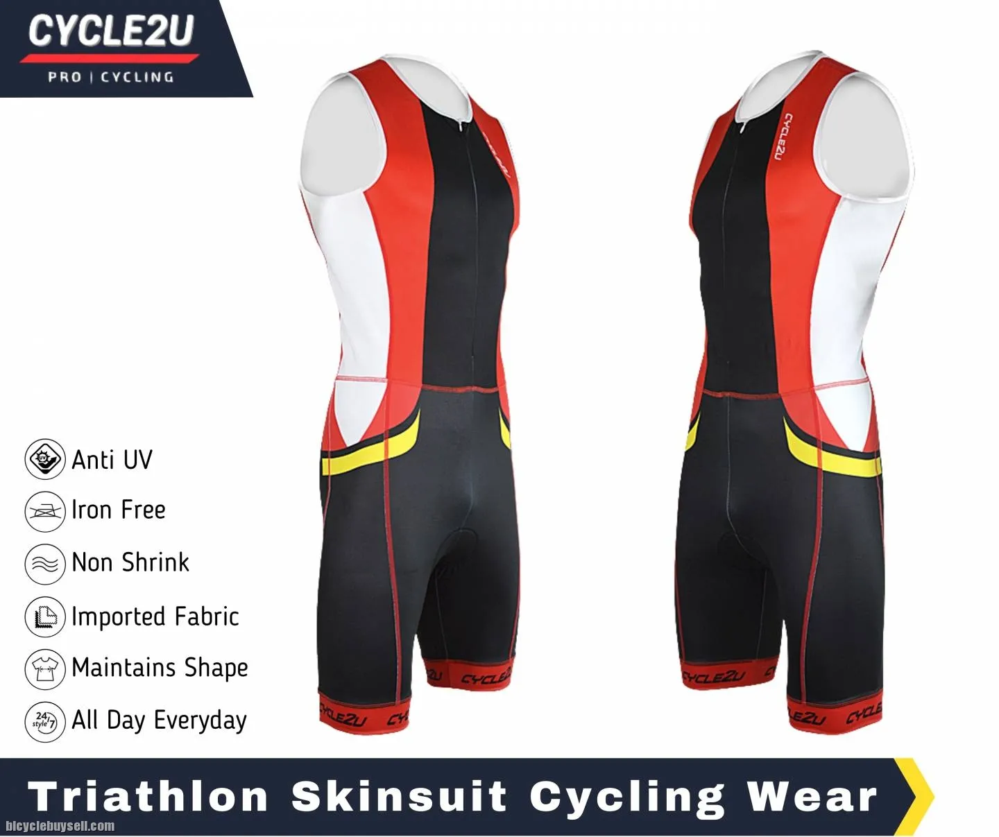 Triathlon Skinsuit sports wear Cycling /Swimming / Running