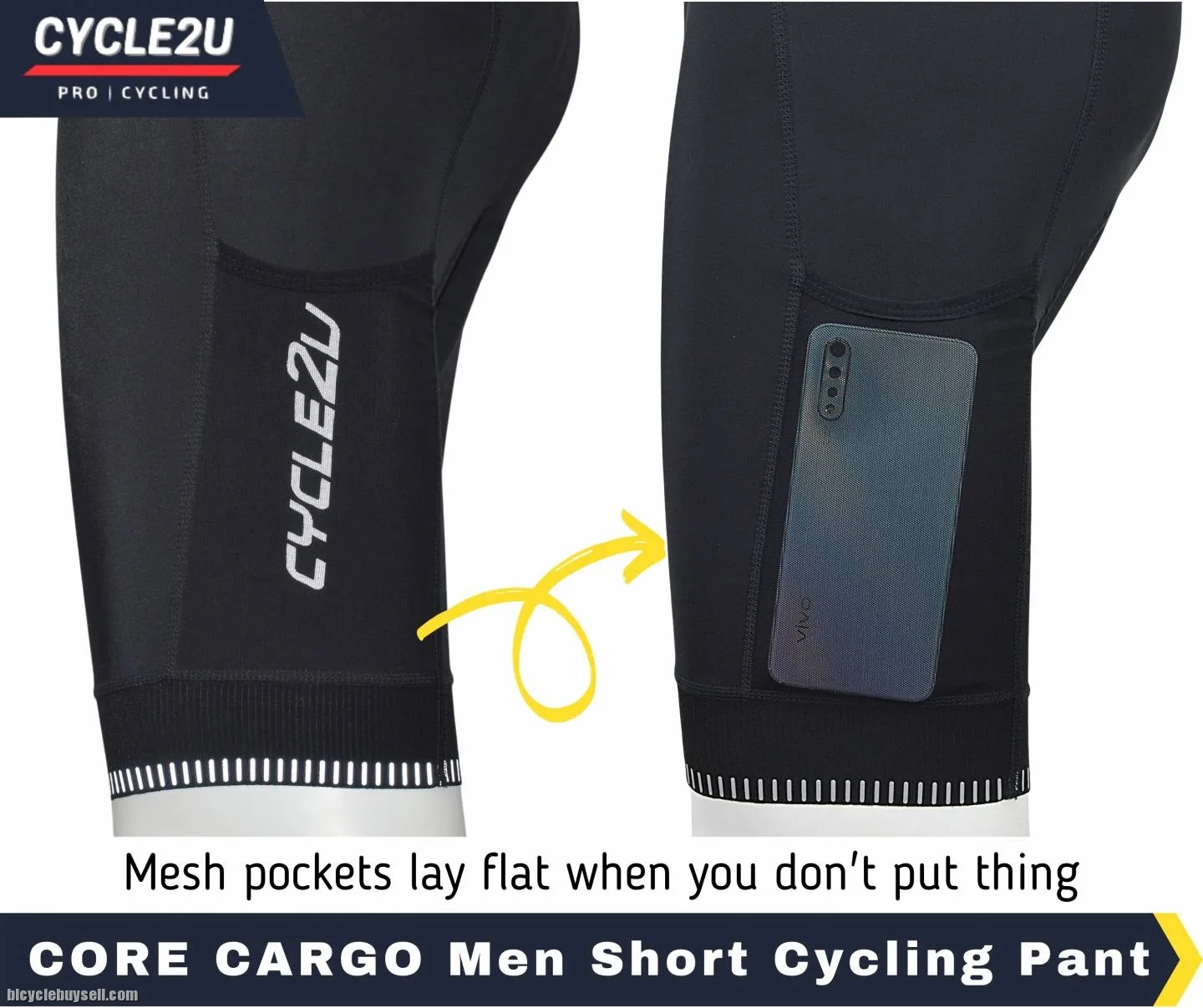ðŸ”¥Ready StockðŸ”¥CYCLE2U GEL Men Cycling Short BIB Pants Sponge Men Cycling Pant Cycling Short Pocket