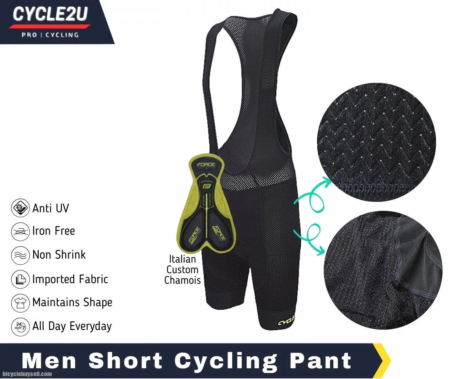 ðŸ”¥Ready StockðŸ”¥CYCLE2U Aerodynamic GEL Men BIB Cycling Short Pants Men BIB Cycling Pant Cycling Shor
