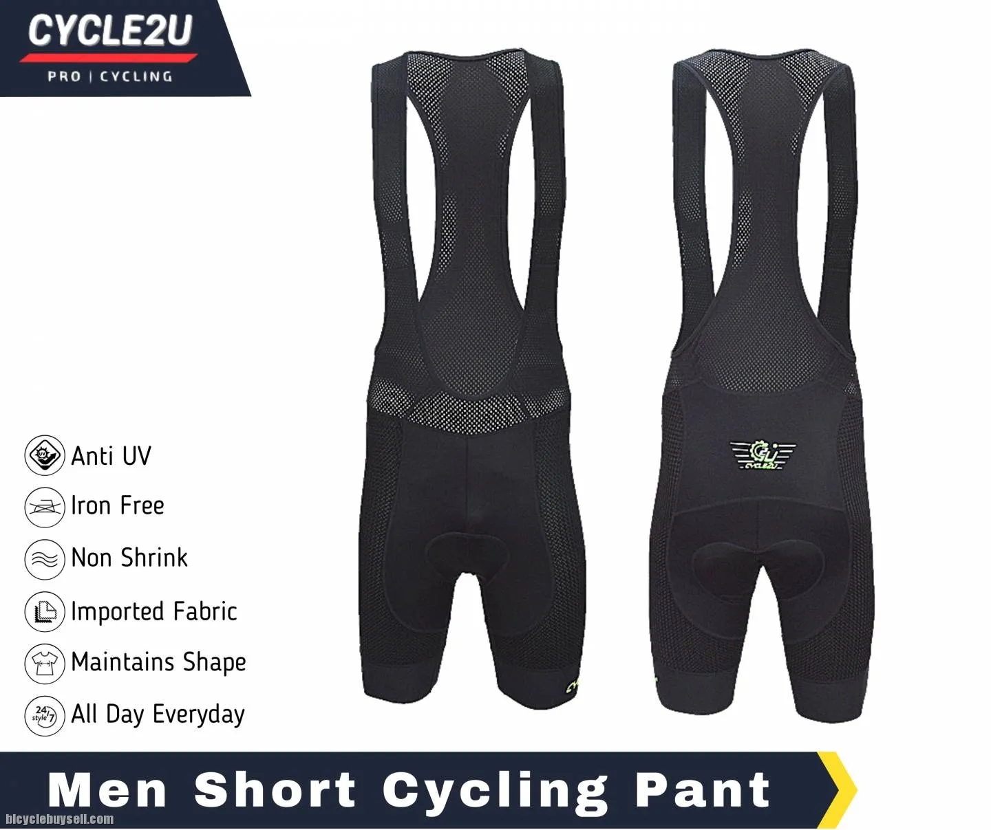 ðŸ”¥Ready StockðŸ”¥CYCLE2U Aerodynamic GEL Men BIB Cycling Short Pants Men BIB Cycling Pant Cycling Shor