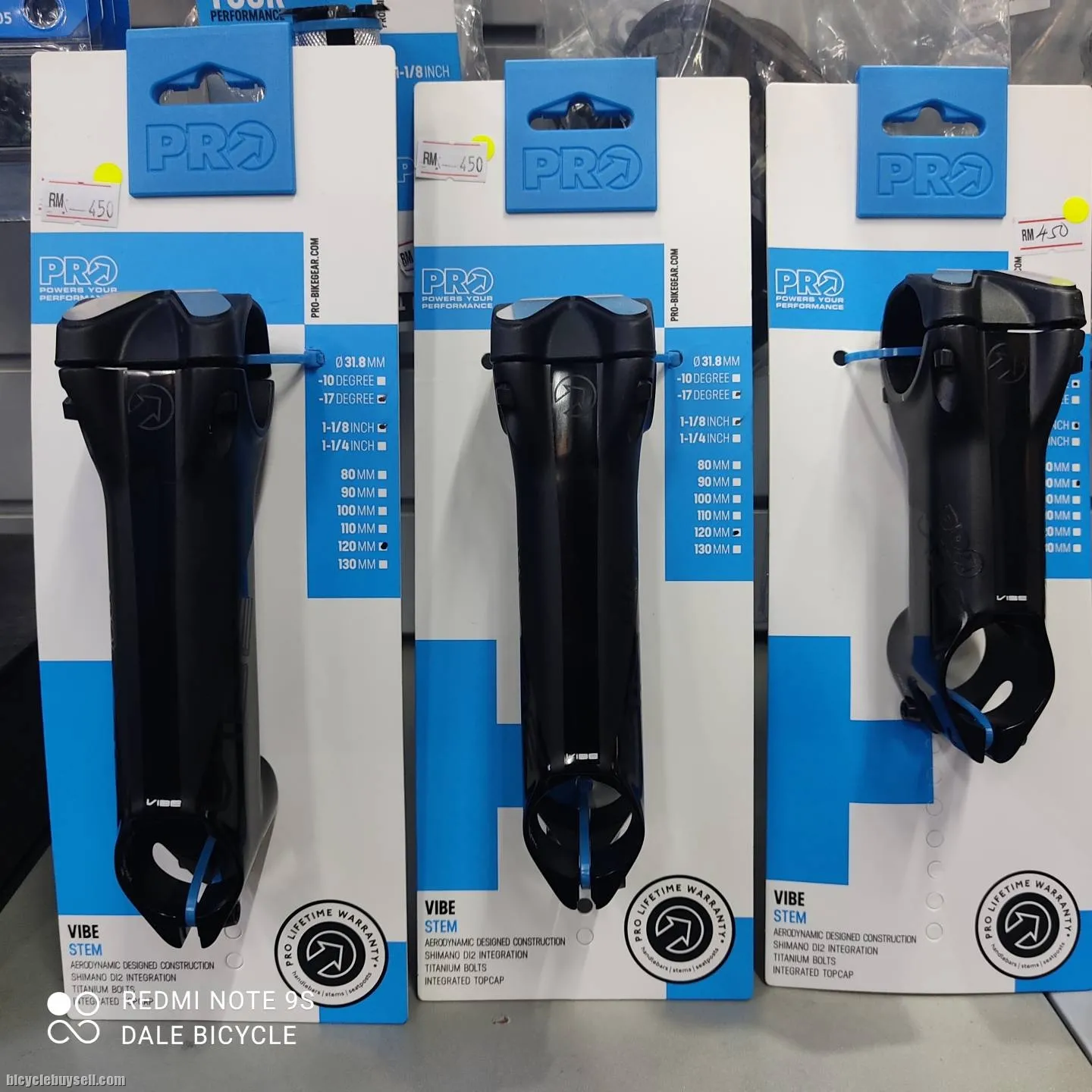 PRO VIBES 7 STEM 10 degree 17 degree