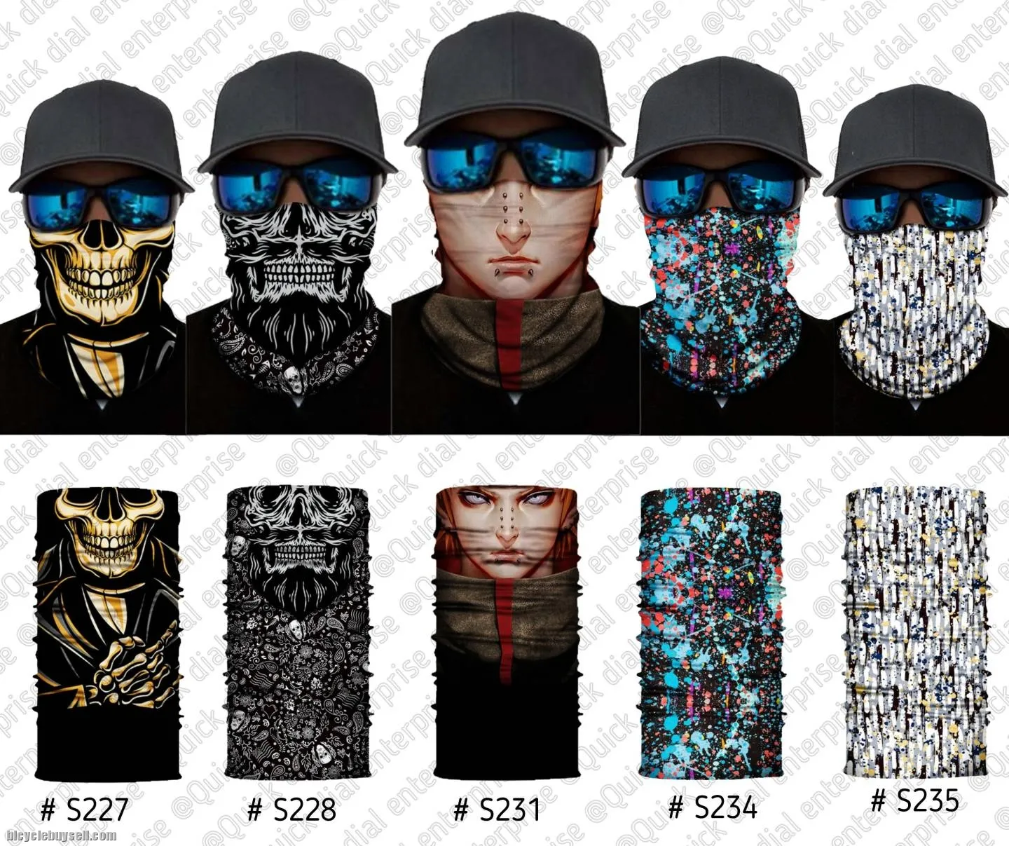ðŸ”¥Ready StockðŸ”¥Unisex Anti Dust UV Buff Bandana Turban Head Scarf Face Mask Topeng Motorcycle Bicycl