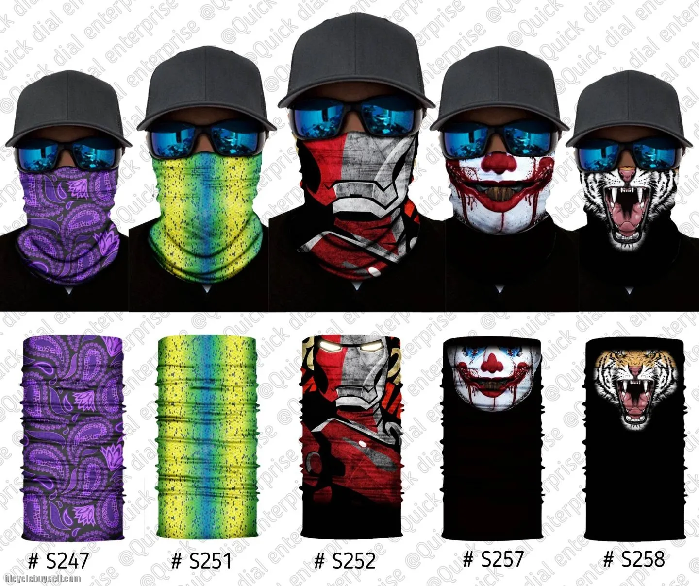 ðŸ”¥Ready StockðŸ”¥Unisex Anti Dust UV Buff Bandana Turban Head Scarf Face Mask Topeng Motorcycle Bicycl