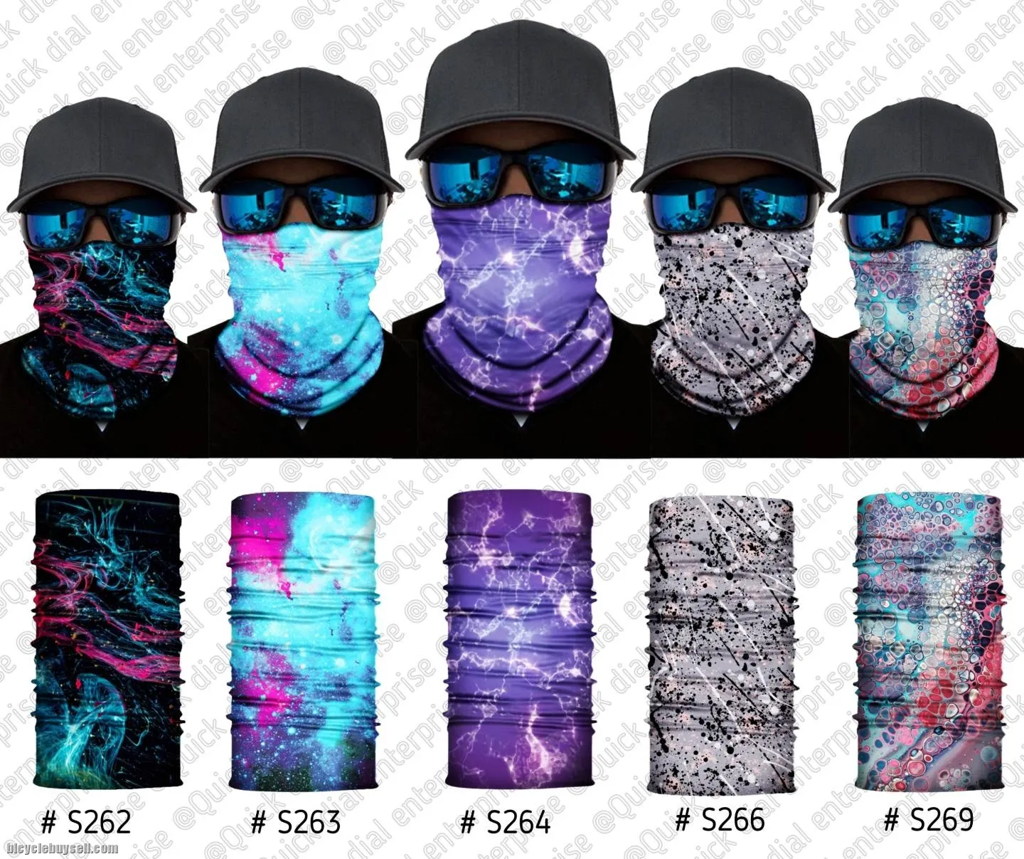 ðŸ”¥Ready StockðŸ”¥Unisex Anti Dust UV Buff Bandana Turban Head Scarf Face Mask Topeng Motorcycle Bicycl