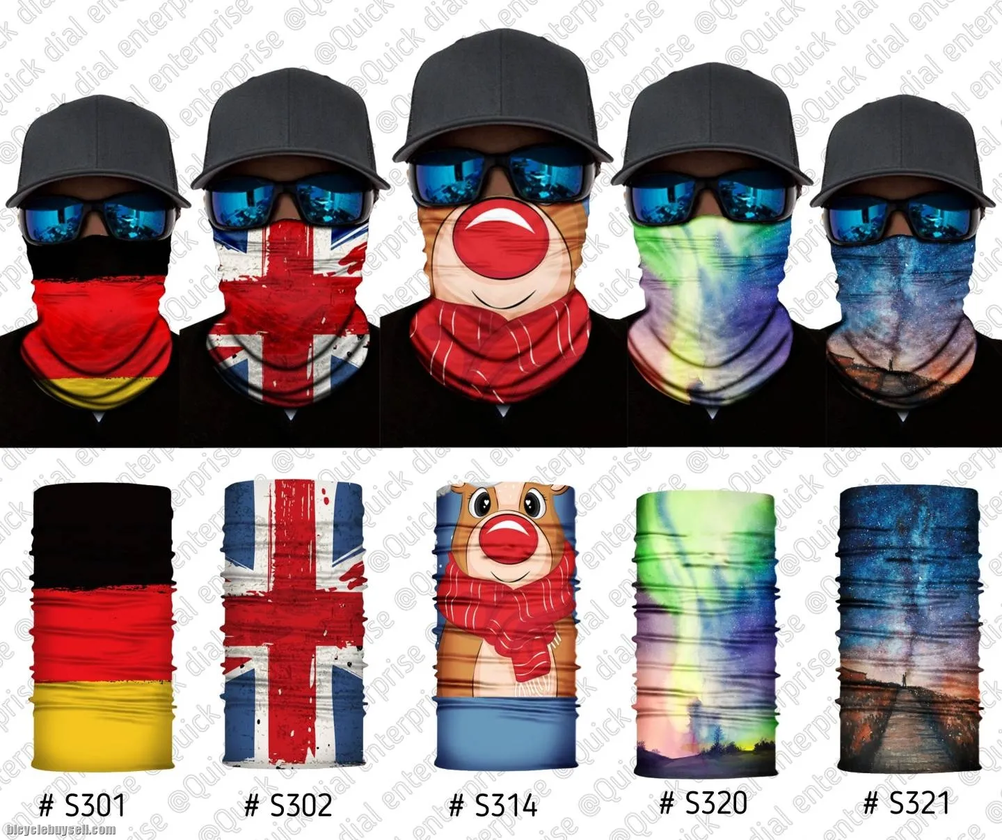 ðŸ”¥Ready StockðŸ”¥Unisex Anti Dust UV Buff Bandana Turban Head Scarf Face Mask Topeng Motorcycle Bicycl