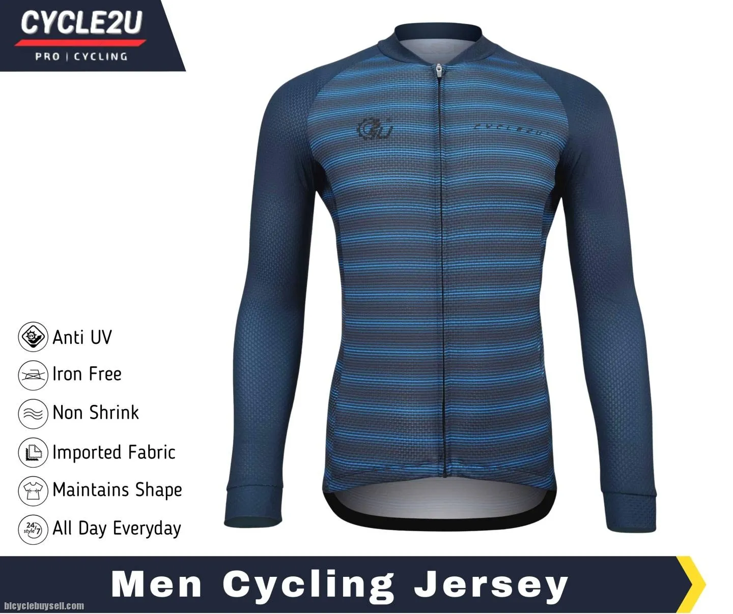 CYCLE2U Professional Men \ Women Long Sleeve Cycling Jersey