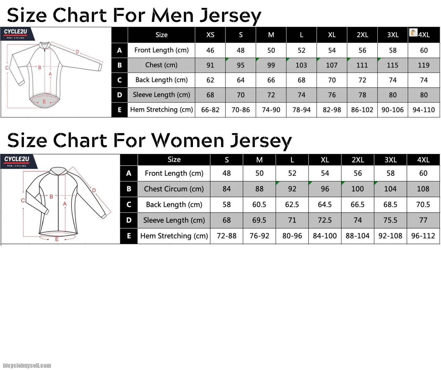 CYCLE2U Professional Men \ Women Long Sleeve Cycling Jersey