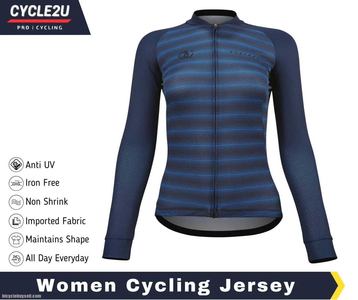 CYCLE2U Professional Men \ Women Long Sleeve Cycling Jersey