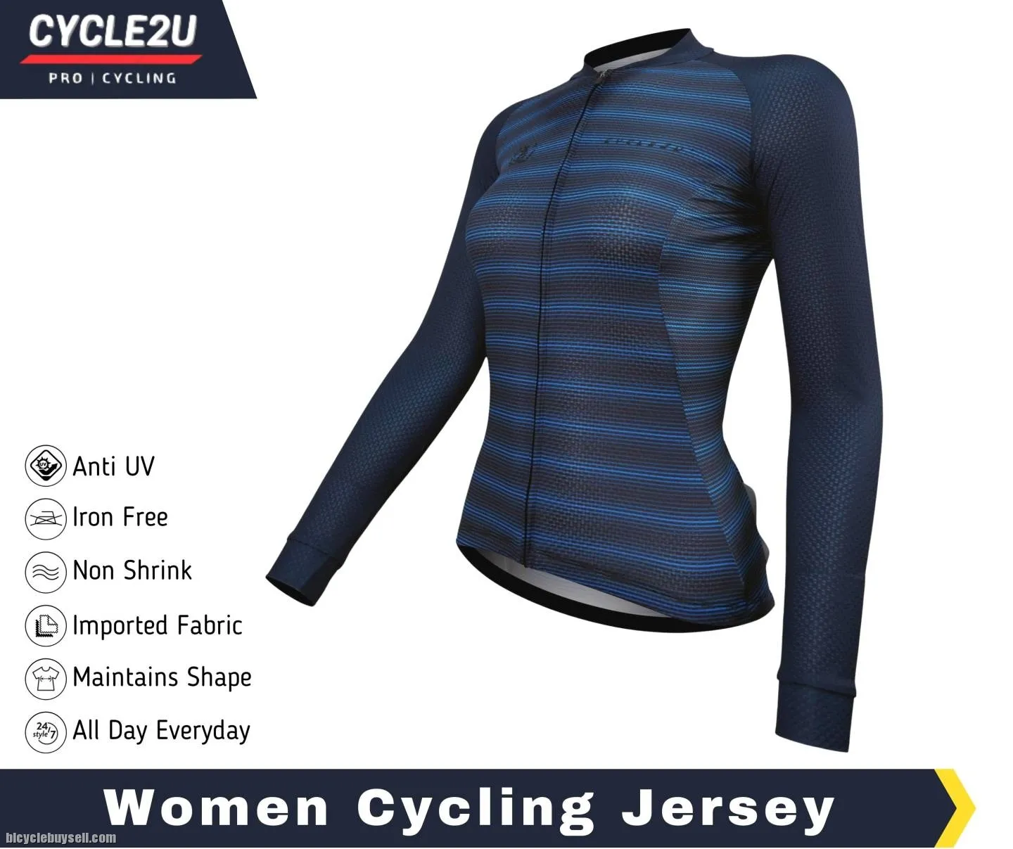 CYCLE2U Professional Men \ Women Long Sleeve Cycling Jersey