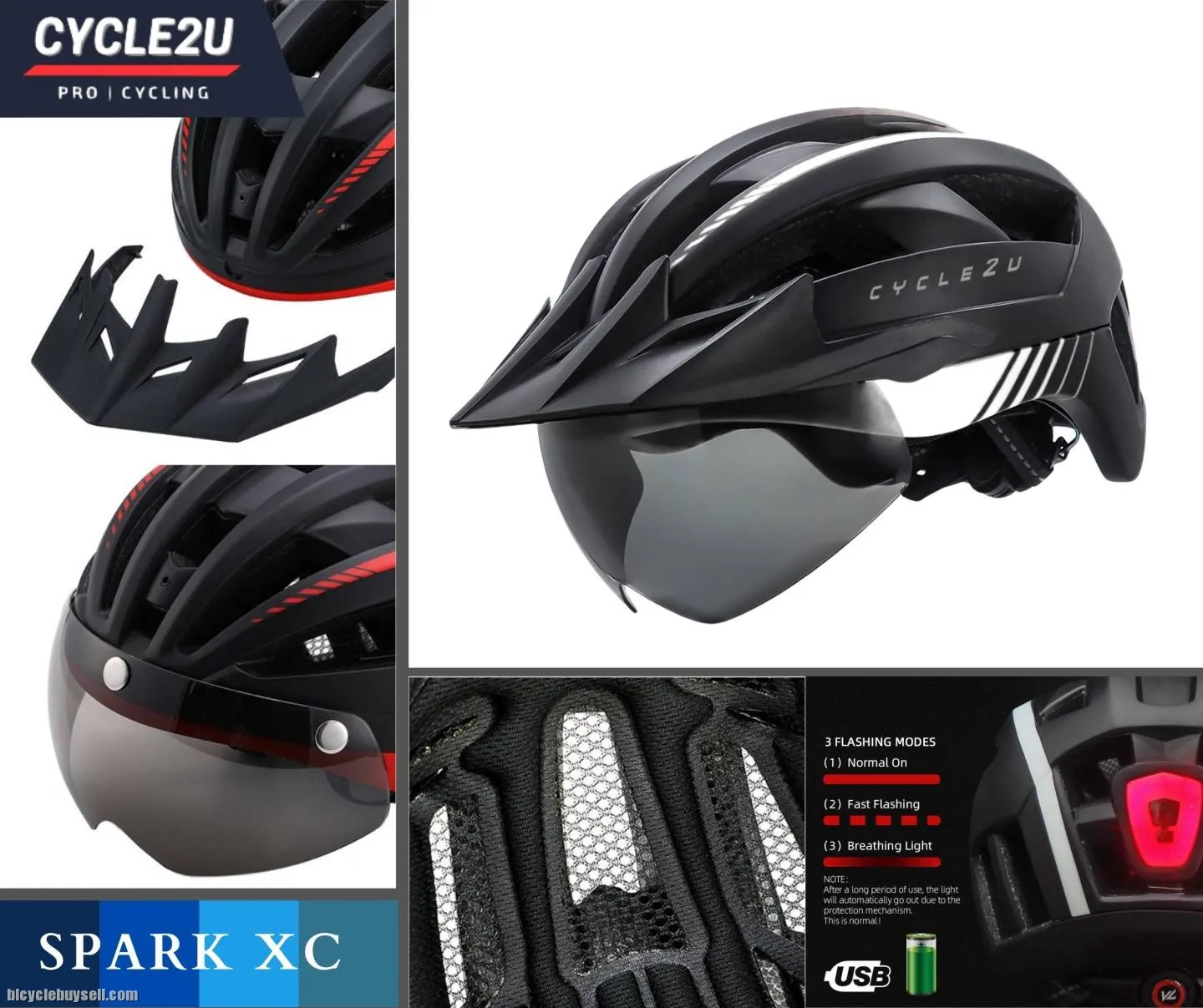 CYCLE2U SPARK XC Cycling Helmet
