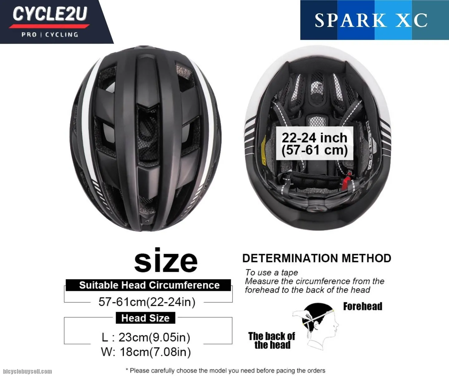 CYCLE2U SPARK XC Cycling Helmet