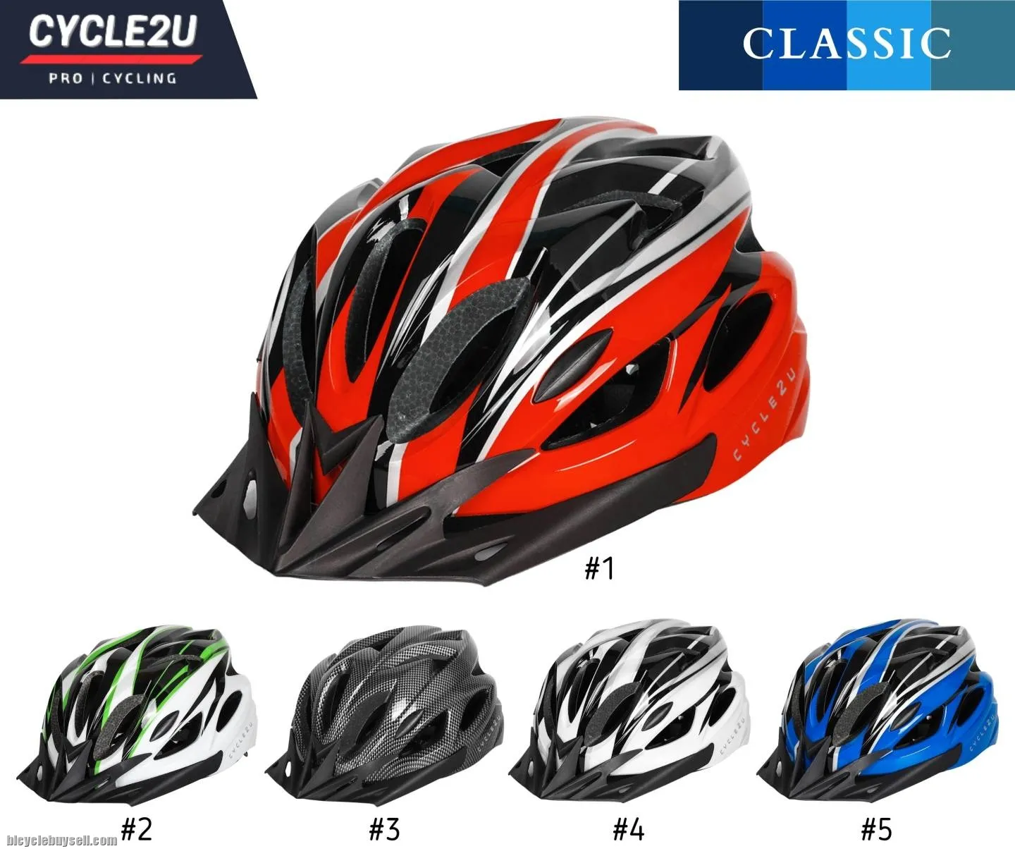 CYCLE2U CLASSIC Cycling Helmet
