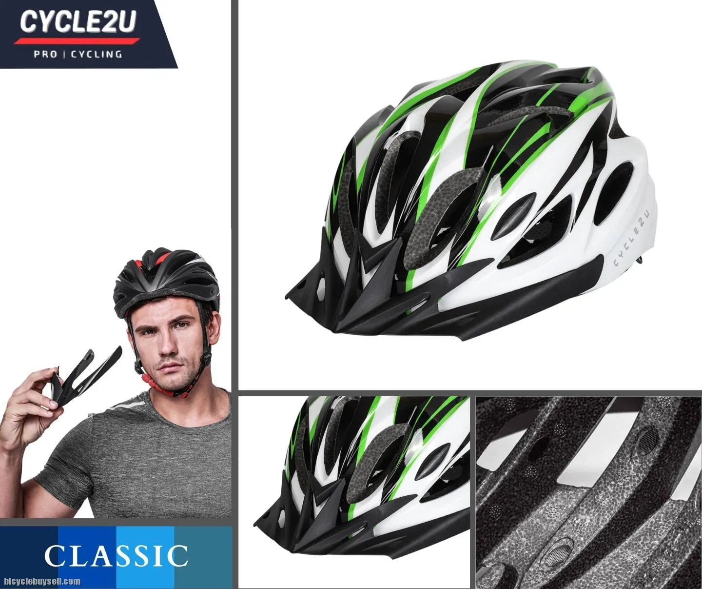 CYCLE2U CLASSIC Cycling Helmet