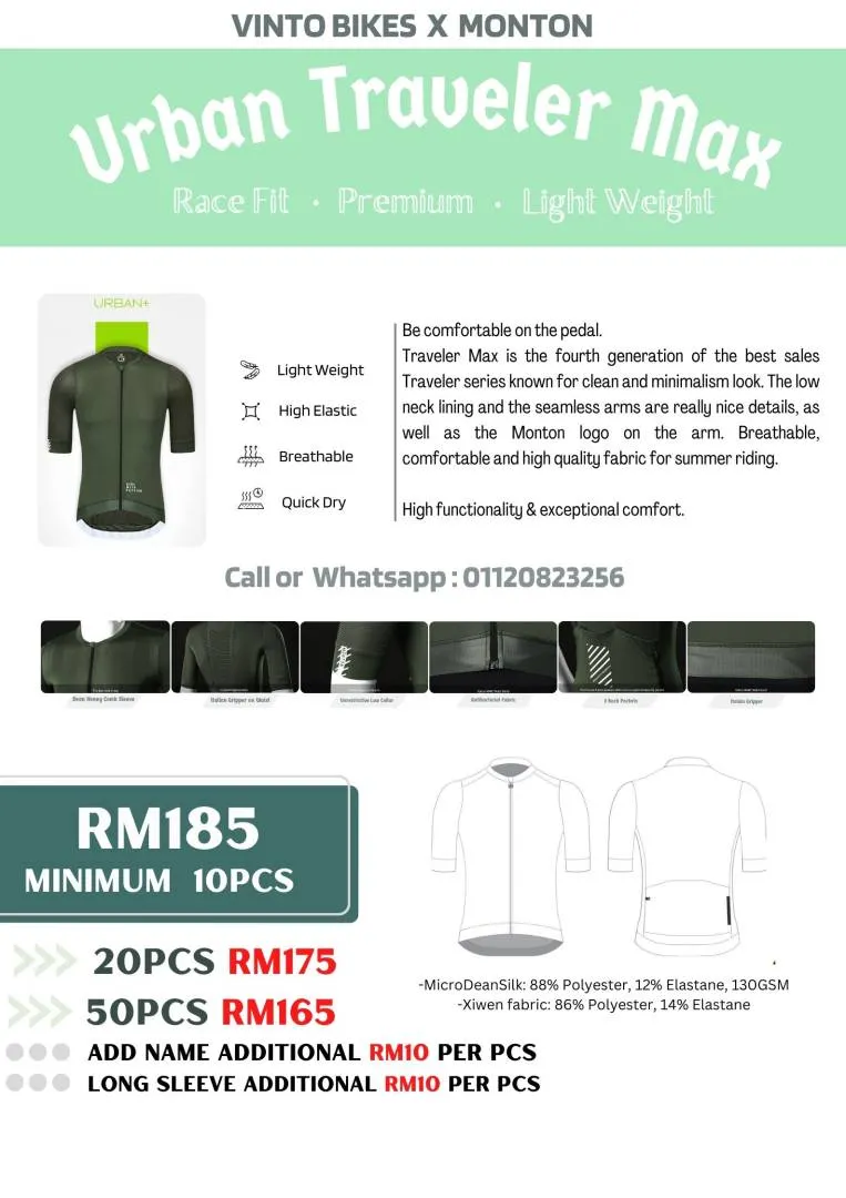 Vinto Bikes X Monton Custom Made Cycling Jersey