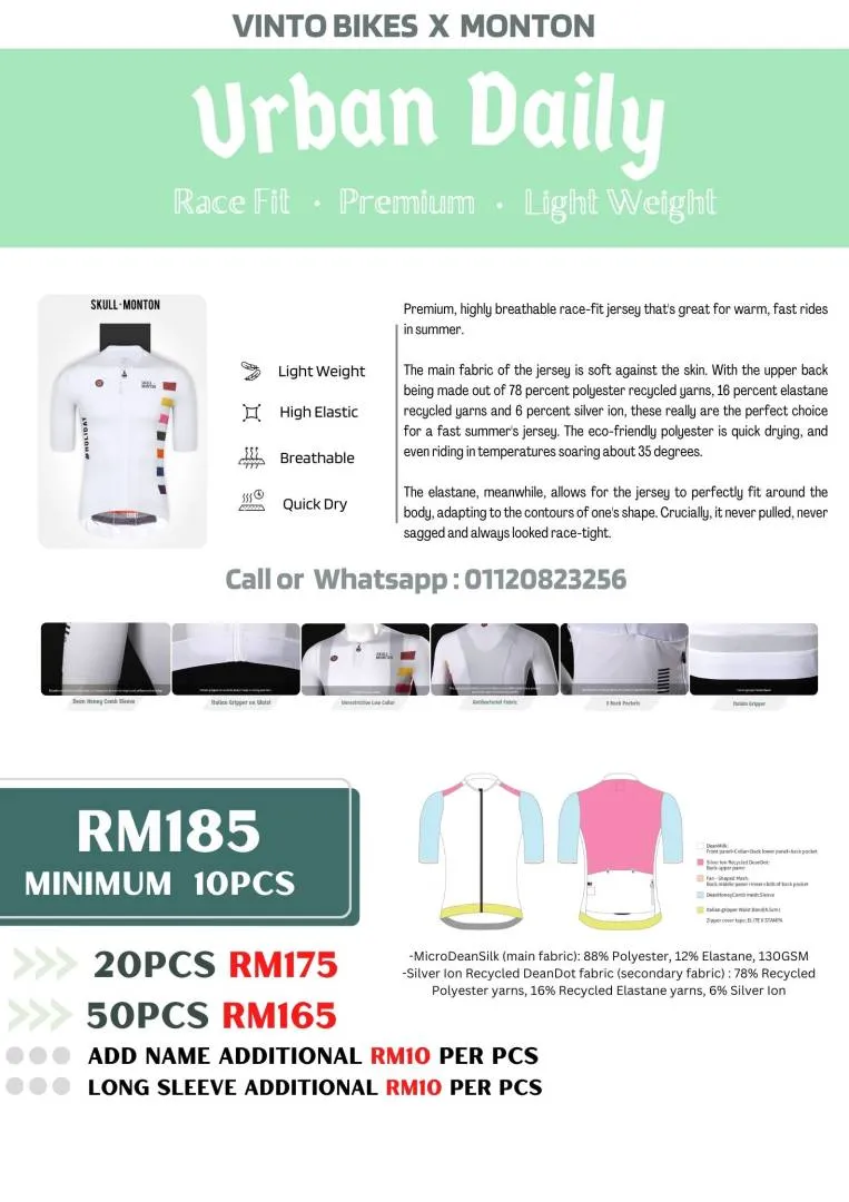 Vinto Bikes X Monton Custom Made Cycling Jersey