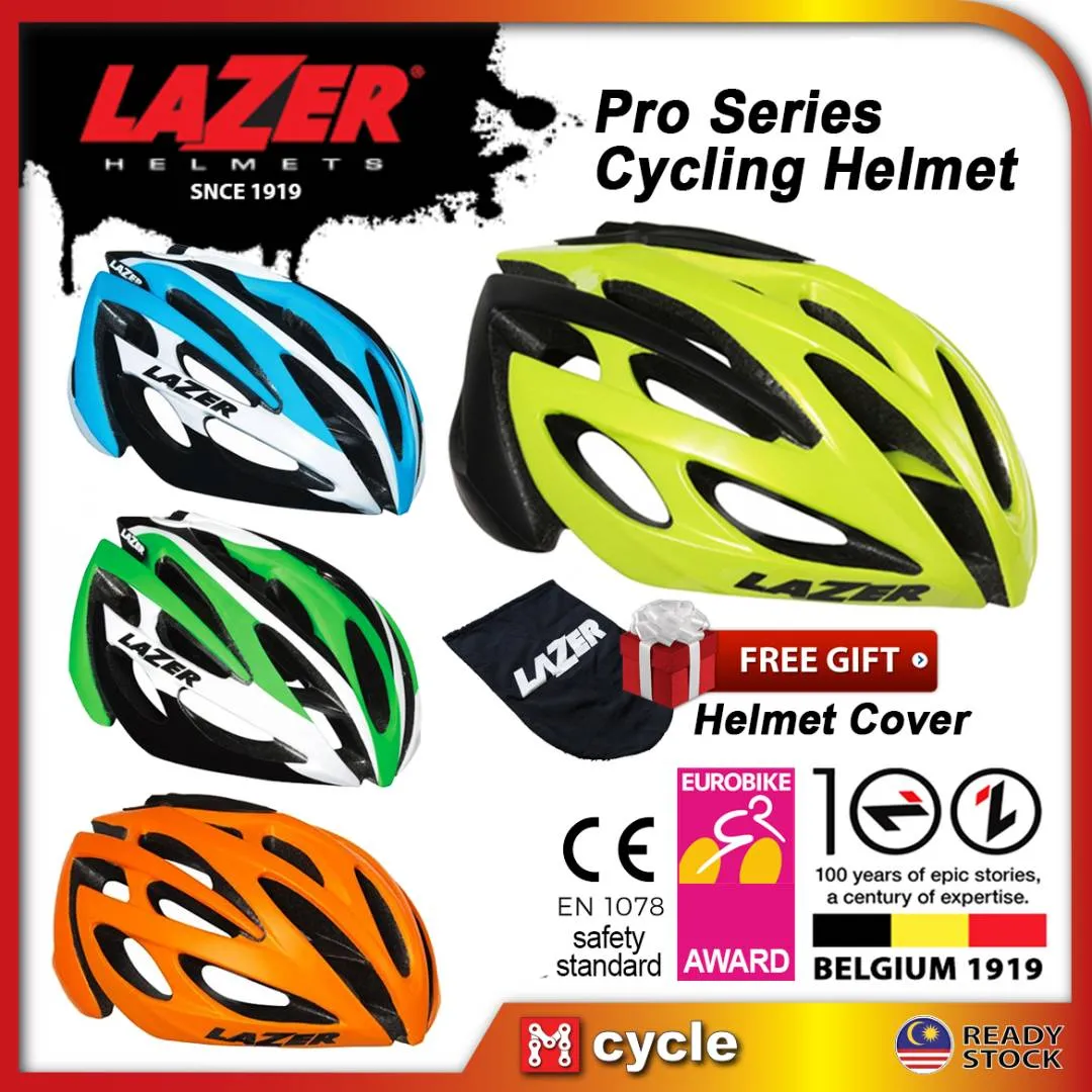 LAZER O2 ROAD MTB CYCLING HELMET BELGIUM SIZE M L 55-61CM ORANGE YELLOW