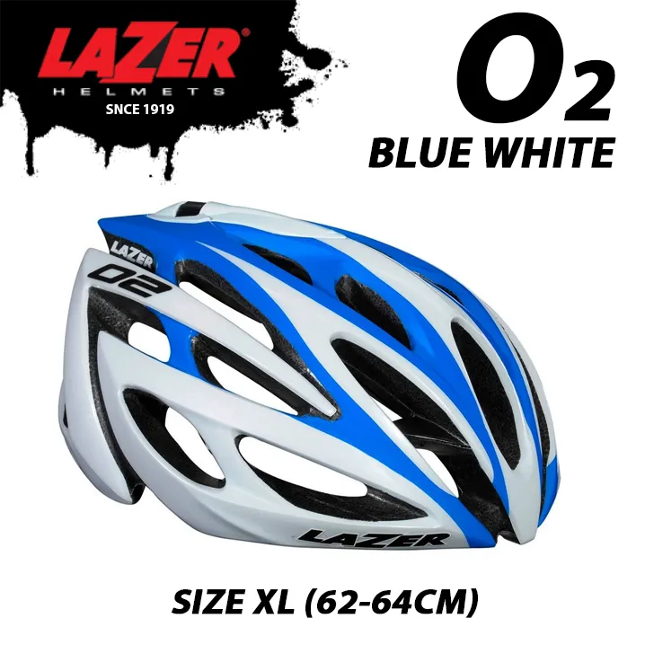 LAZER O2 ROAD MTB CYCLING HELMET BELGIUM SIZE M L 55-61CM ORANGE YELLOW
