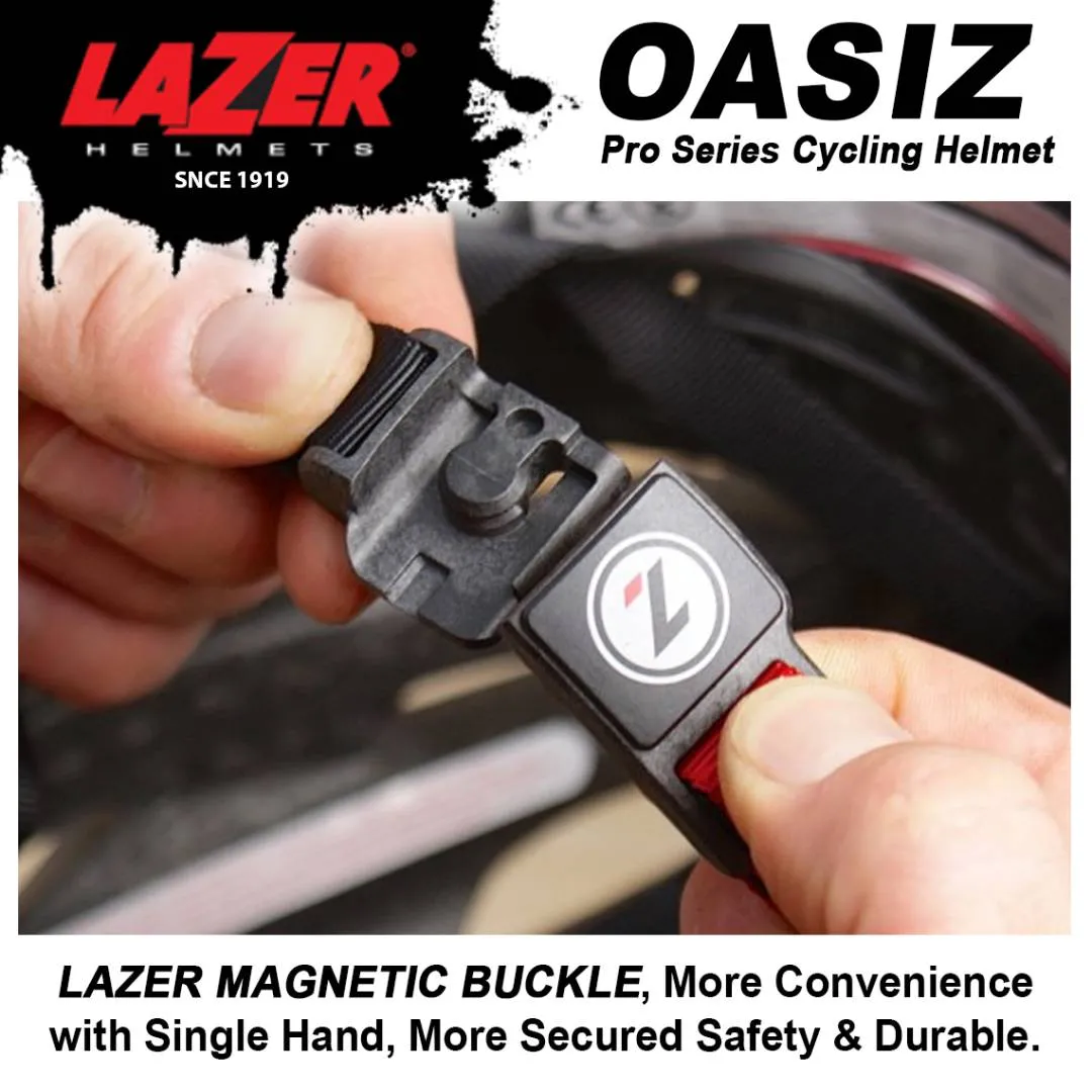 LAZER OASIZ Pro Series MTB Cycling Helmet with Visor Gopro Size M L 55-61Cm Orange Neon Green Black