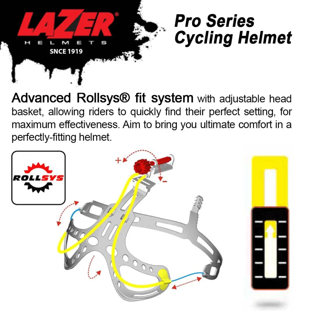 LAZER Genesis Pro Series Road MTB Cycling Helmet Belgium Size M L 55-61Cm White Blue Top Bicycle Ca