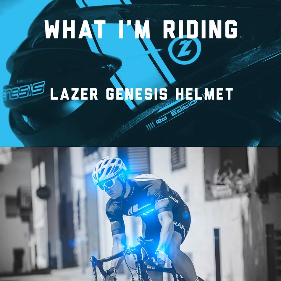LAZER Genesis Pro Series Road MTB Cycling Helmet Belgium Size M L 55-61Cm White Blue Top Bicycle Ca
