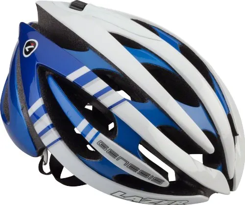 LAZER Genesis Pro Series Road MTB Cycling Helmet Belgium Size M L 55-61Cm White Blue Top Bicycle Ca