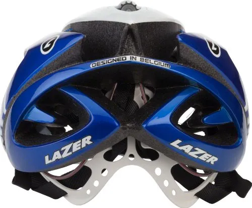 LAZER Genesis Pro Series Road MTB Cycling Helmet Belgium Size M L 55-61Cm White Blue Top Bicycle Ca