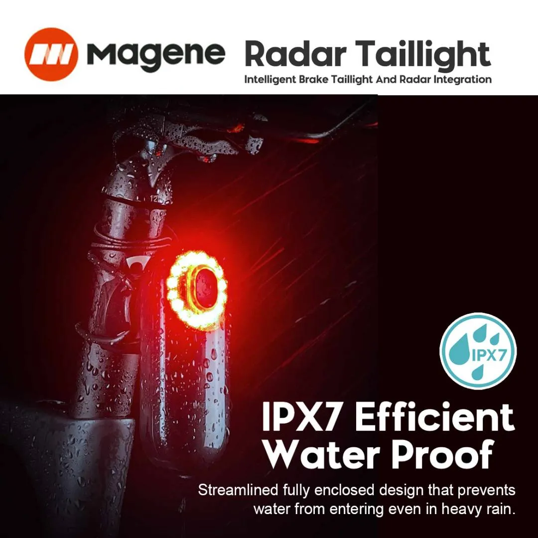 MAGENE L508 Bicycle Smart Radar Rear Light Bluetooth Ant+ Garmin Wahoo Bryton Varia Tail Light Blink