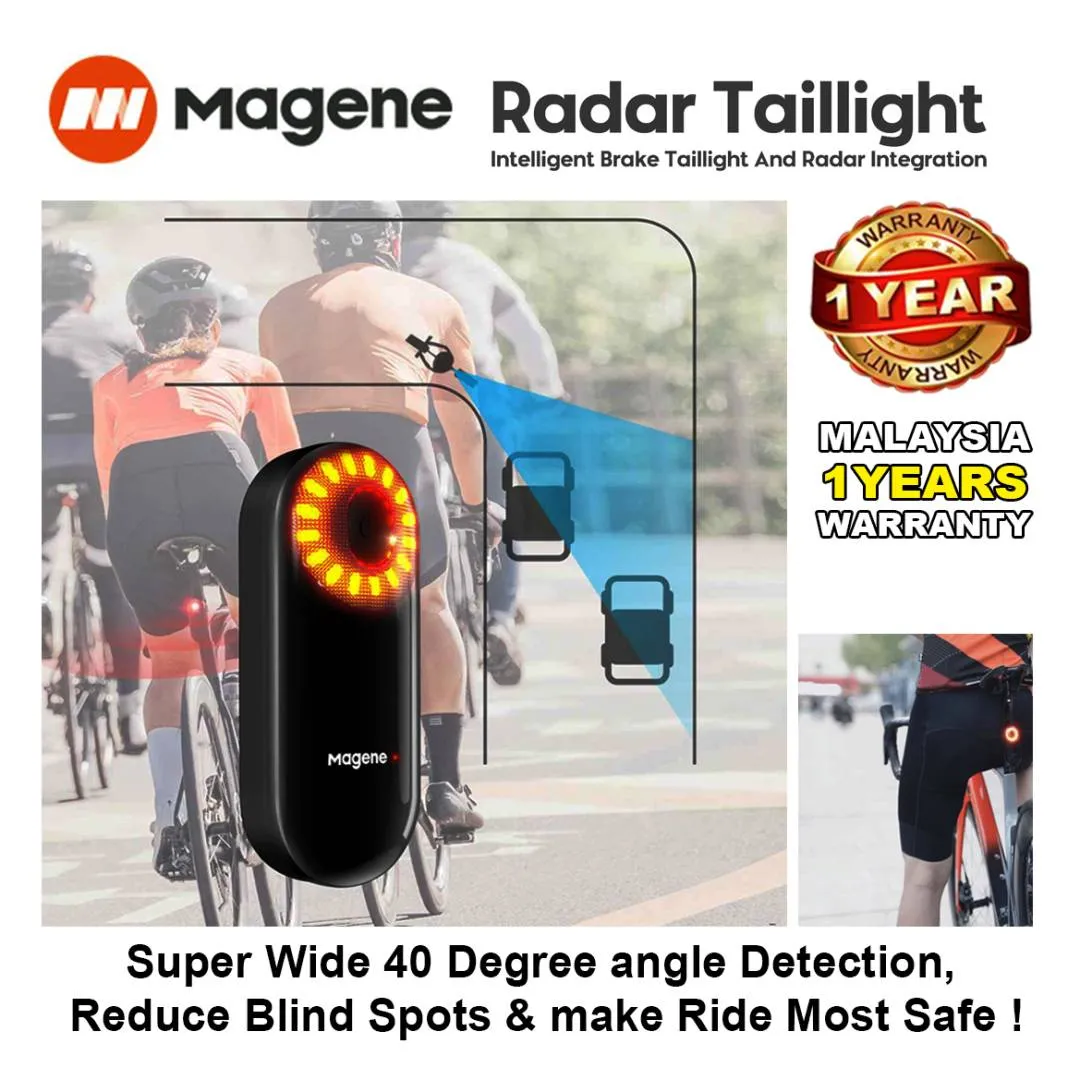 MAGENE L508 Bicycle Smart Radar Rear Light Bluetooth Ant+ Garmin Wahoo Bryton Varia Tail Light Blink