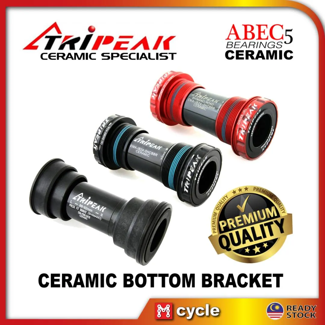 TRIPEAK G5 GRADE CERAMIC BEARING BOTTOM BRACKET ITA 24TX36MM ITALIAN THREAD