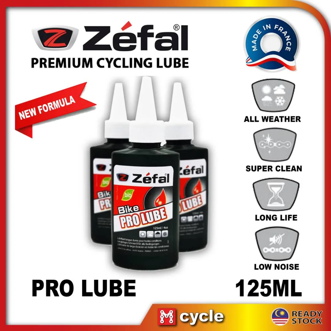 Zefal Bicycle Chain Lube Pro Series 125ml Road Bike MTB Moutain Chainlube Minyak Rantai Basikal Fran