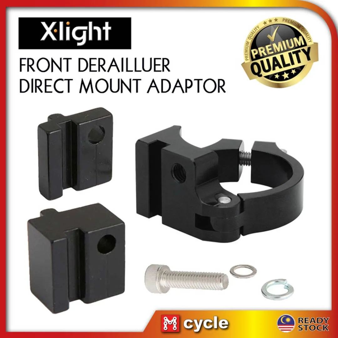 XLIGHT FRONT DERAILLUER FD DIRECT MOUNT ADAPTOR FATBIKE FD SHIMANO SRAM MOUNT