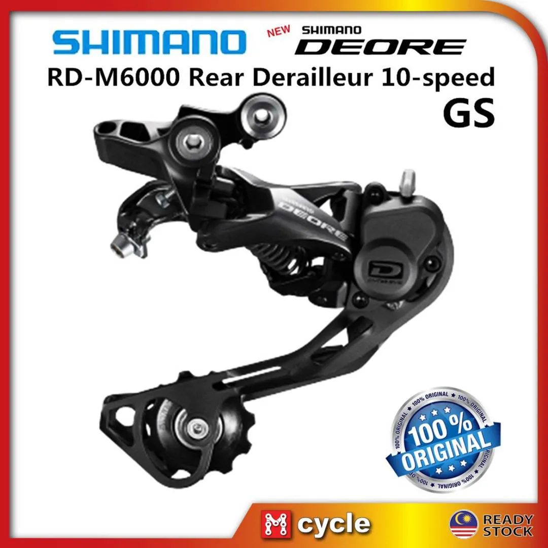 Shimano New Deore M6000 GS 10 speed Rear Derailluer RD For Mtb Gear System 11-42t