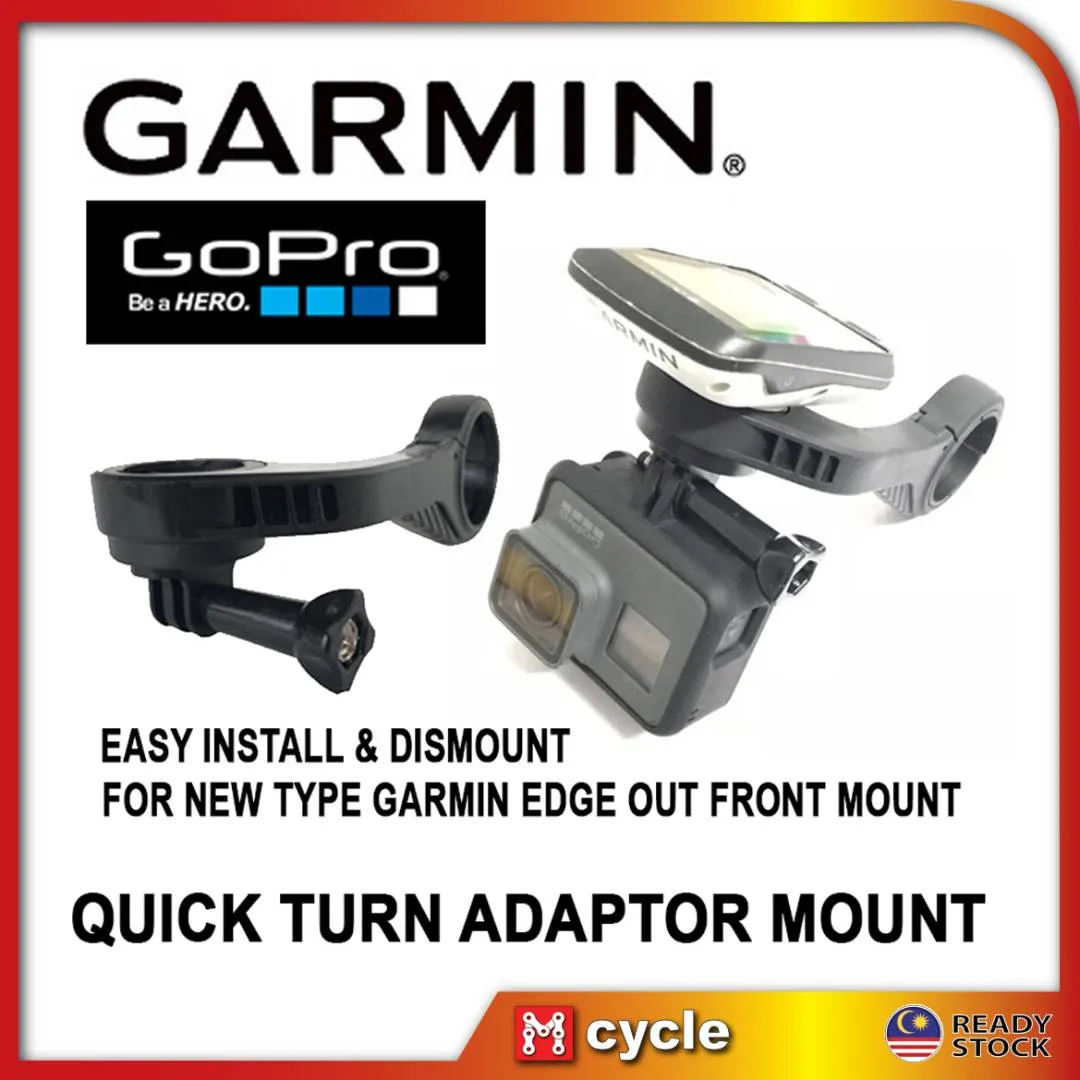 GARMIN NEW TYPE EDGE OUT FRONT BARFLY MOUNT FRONT LIGHT GOPRO ADAPTOR