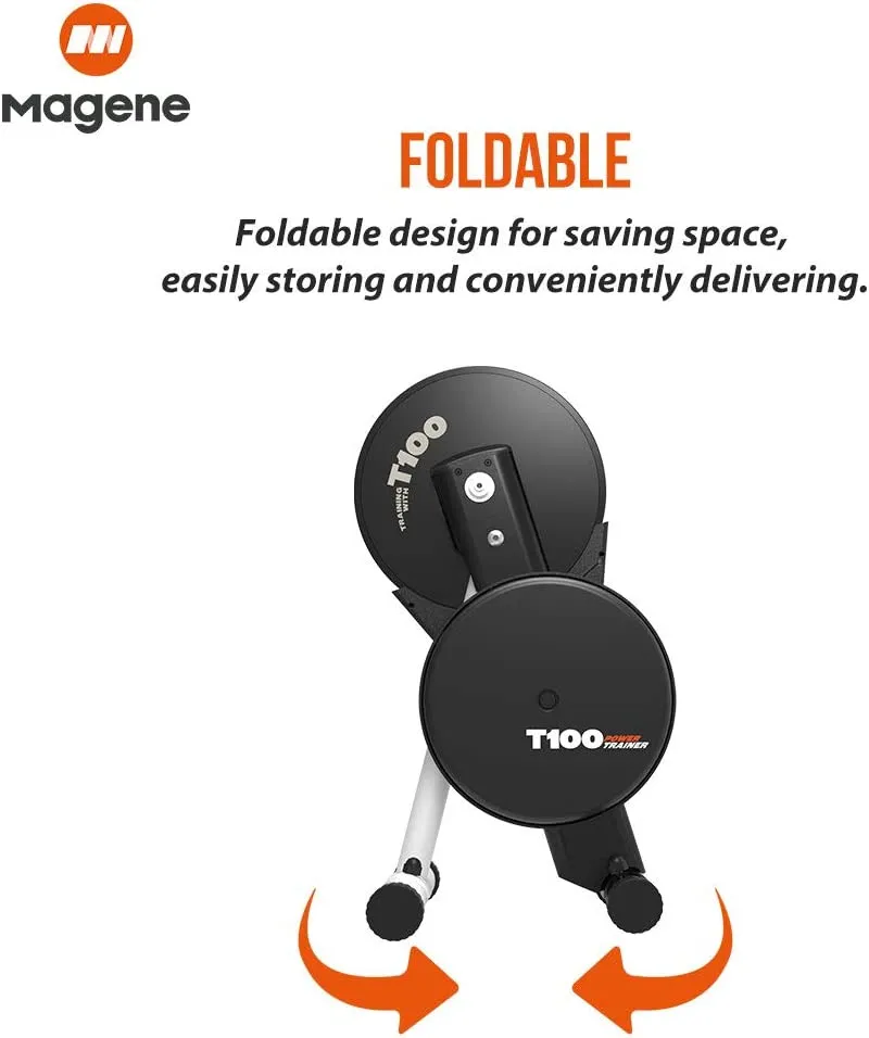 Magene Bike Resistance Turbo Trainer T100  Indoor Riding - Stationary Bicycle Stand - Portable Desig