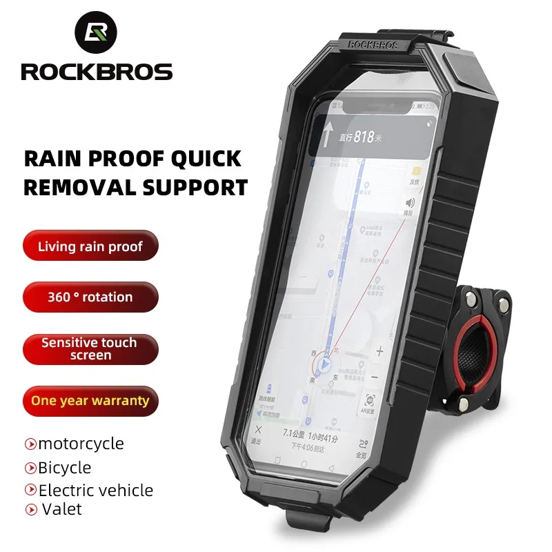 ROCKBROS Motorcycle Bike Phone Holder | 360 degree View Universal