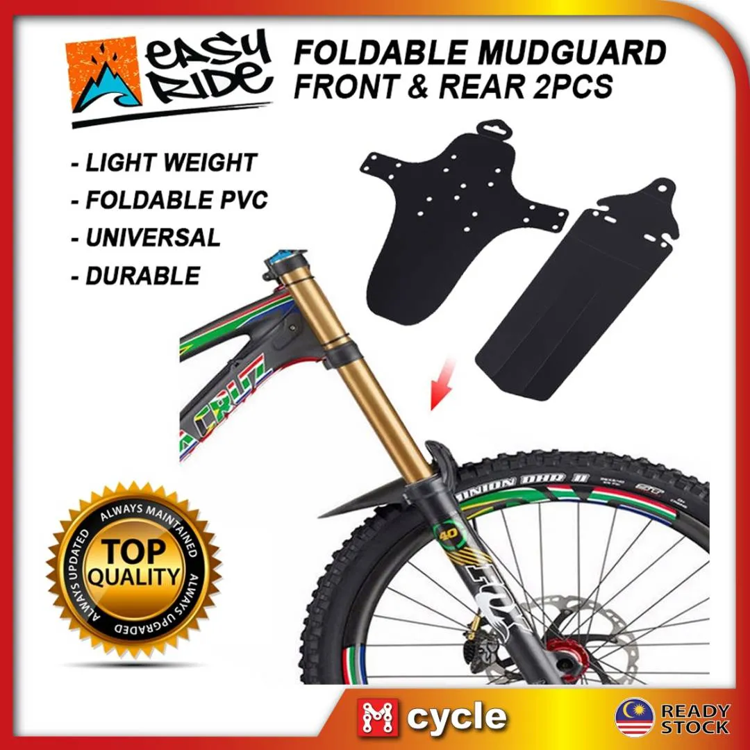 MTB FOLDABLE FRONT &amp; REAR MUDGUARD (FREE POS)