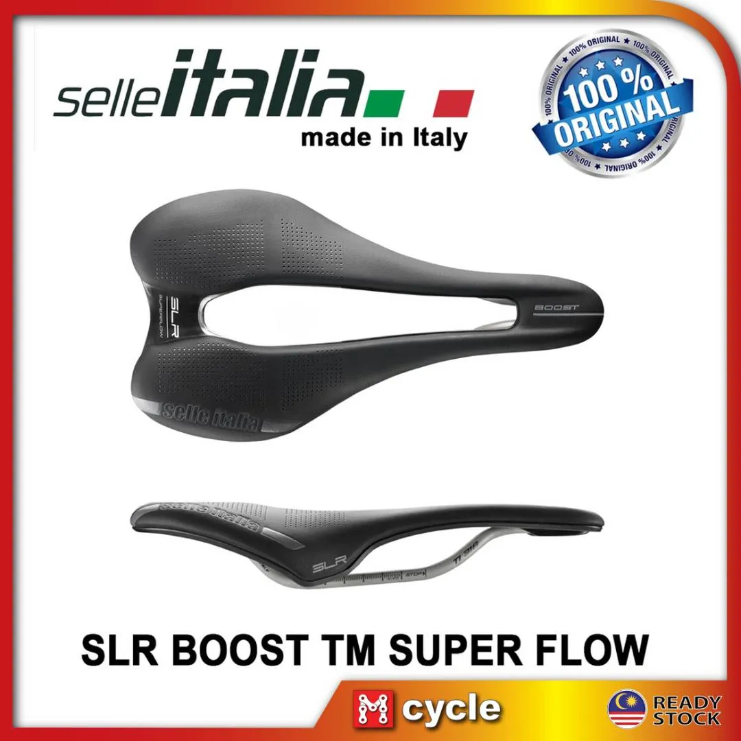 SELLE ITALIA SLR BOOST TM SUPERFLOW SADDLE BLACK 198GRAMS