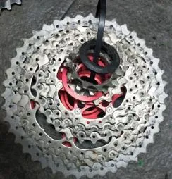 SUNSHINE CASSETTE SPROCKET 9SPEED 11-42T USED LESS THAN 2 MONTHS (EARLIER BOUGHT NEW AT RM98) GENUIN