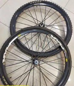 MAVIC CROSSMAX DISC 6BOLT USED AROUND 450KM RIDE MILEAGE 26ER WITH TIRE KLIMAX LITE 345GM ULTRALITE