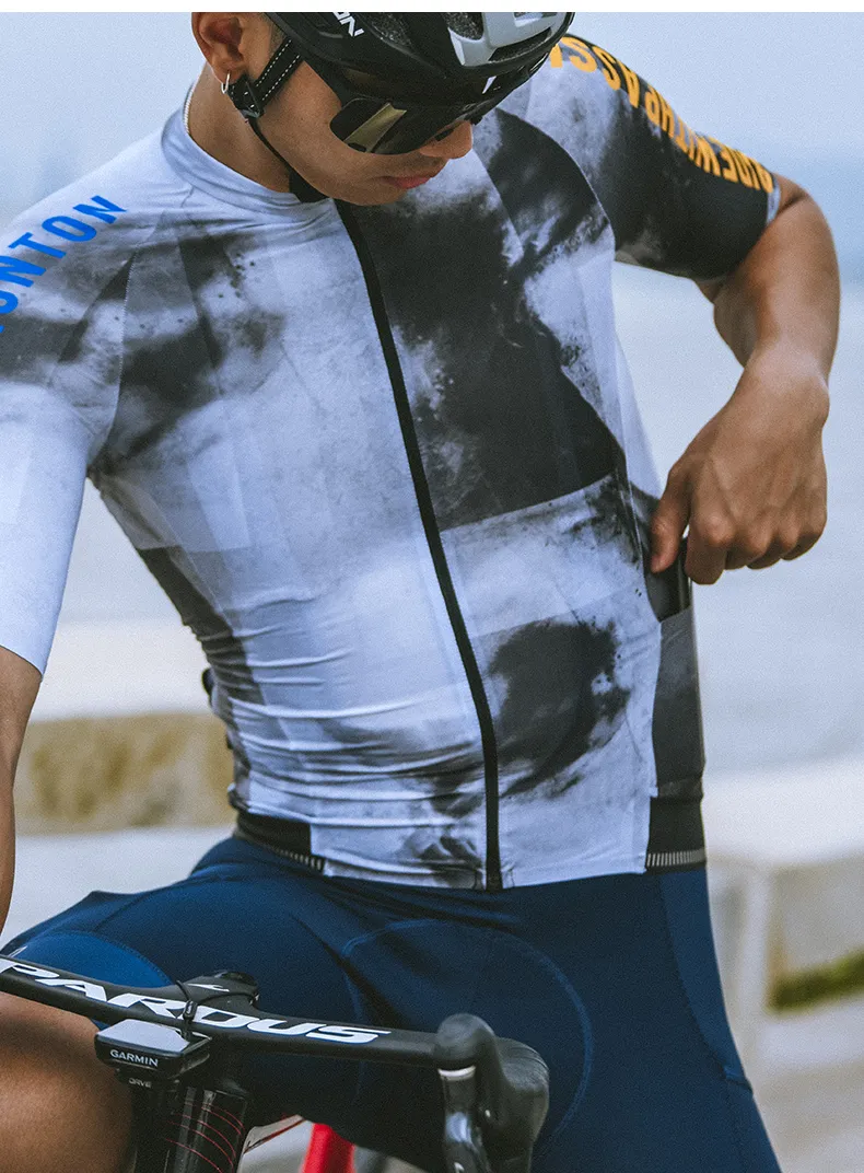 Monton Mens Cycling Short Sleeve Pro Jersey INKWATER