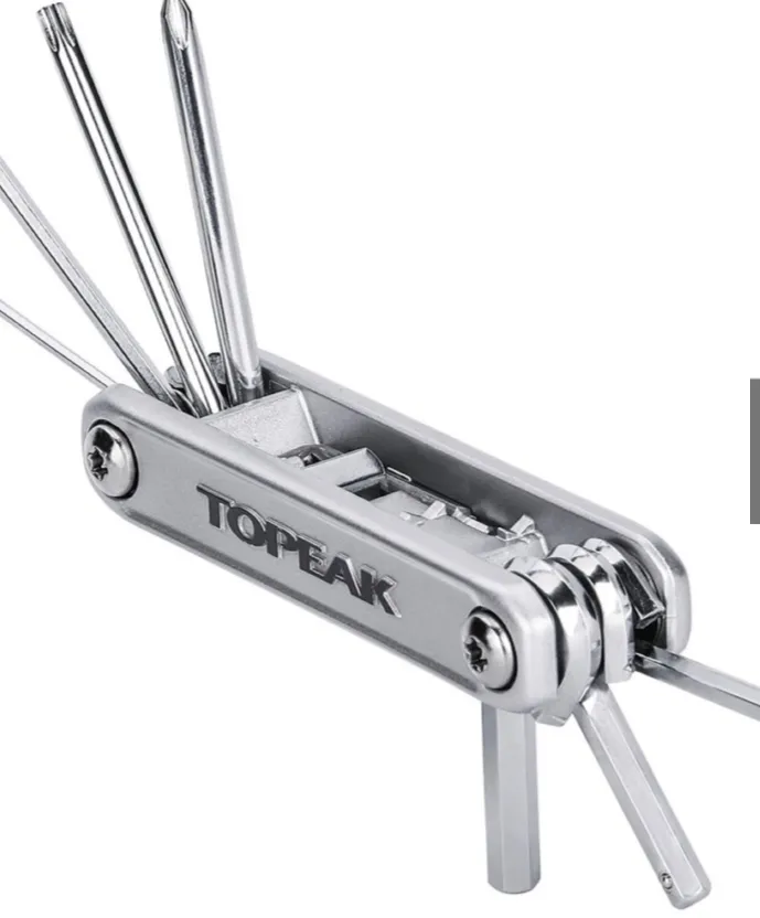 TOPEAK ESSENTIALS CYCLING ACCESSORY KIT &amp; X-TOOL SILVER