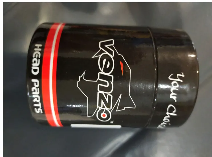 VENZO HEADSET 1 1/8" EXTERNAL TYPE BLACK - HIGH QUALITY SEALED BEARING