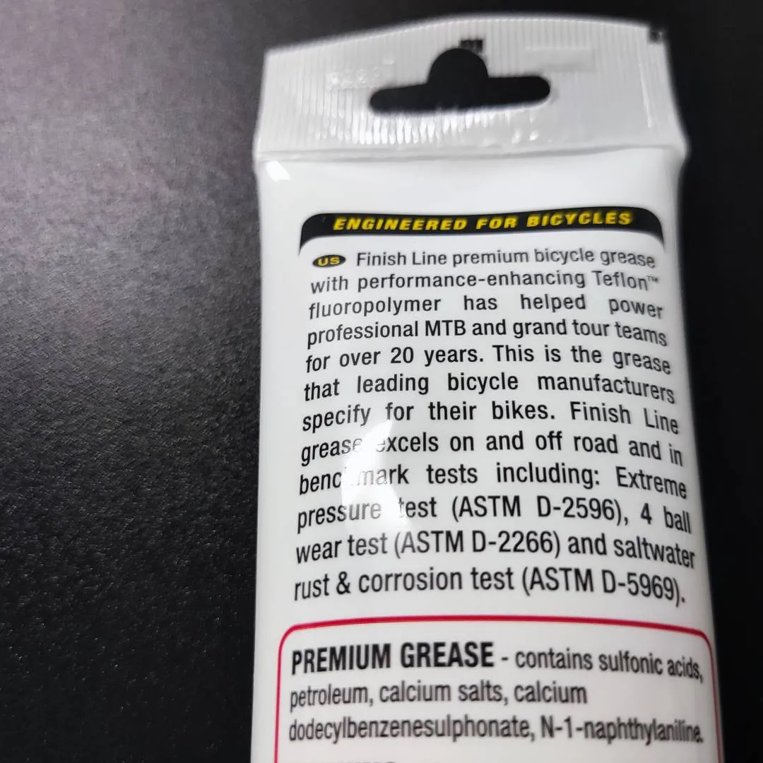 Finish Line Premium Grease made with Teflonâ„¢ Fluoropolymer 3.5oz 100g