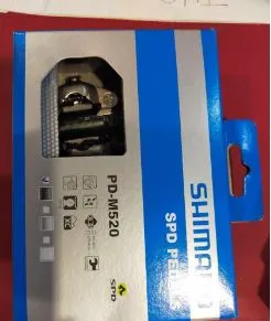 SHIMANO M520 PEDAL ORIGINAL FULL KIT WITH CLEATS ALL READY IN ORI SHIMANO PACKAGE