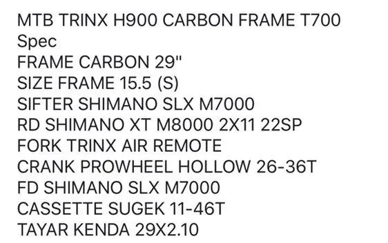 Trinx H900 pro