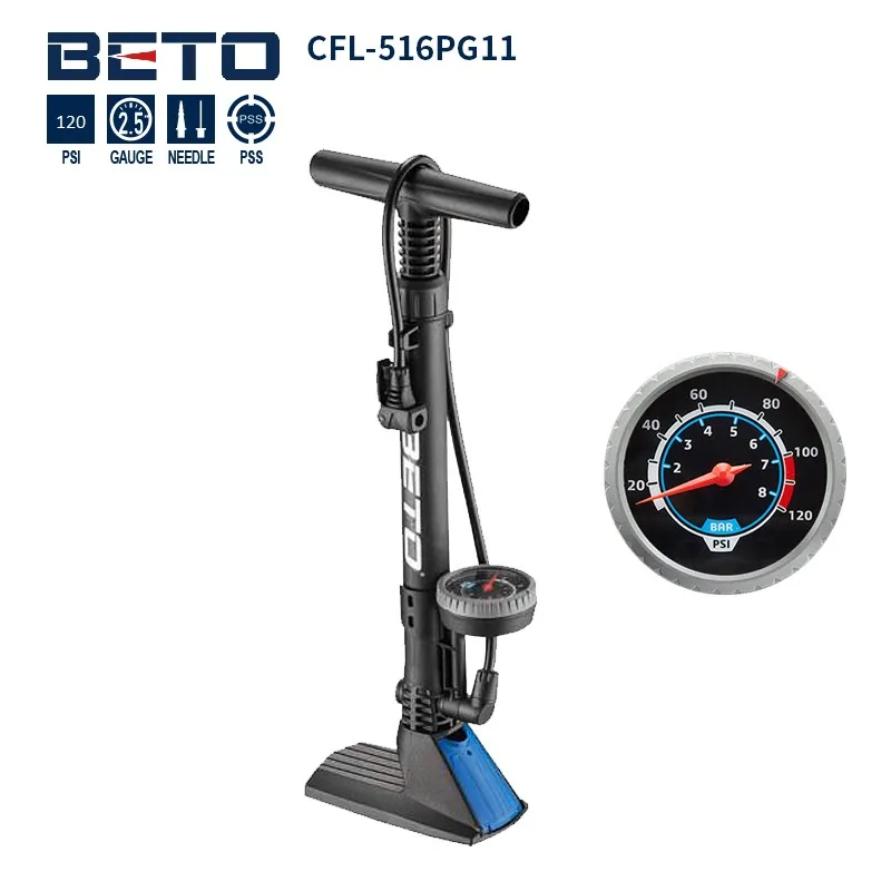 BETO 10-CFL-516PG11 Gauge Floor Pump