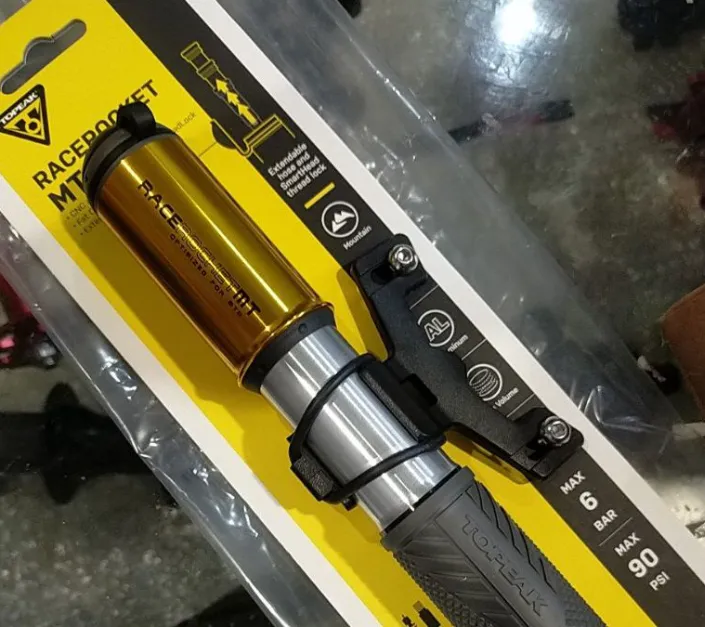 TOPEAK RACEROCKET MT PORTABLE PUMP RACE ROCKET - LAST UNIT GOLD SPECIAL EDITION CLEARANCE SALES