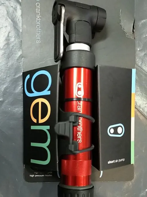 CRANK BROTHERS GEM RED OR SLIVER PORTABLE PUMP