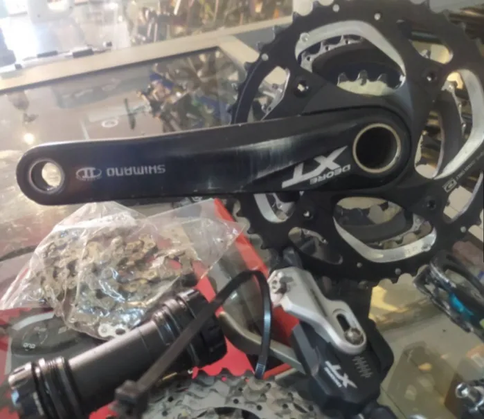 SHIMANO DEORE XT 3X10 COMBO MIX USED LESS THAN 200KM- FD, RD, CHAIN, CASSETTE,SHIFTER,CRANKSET