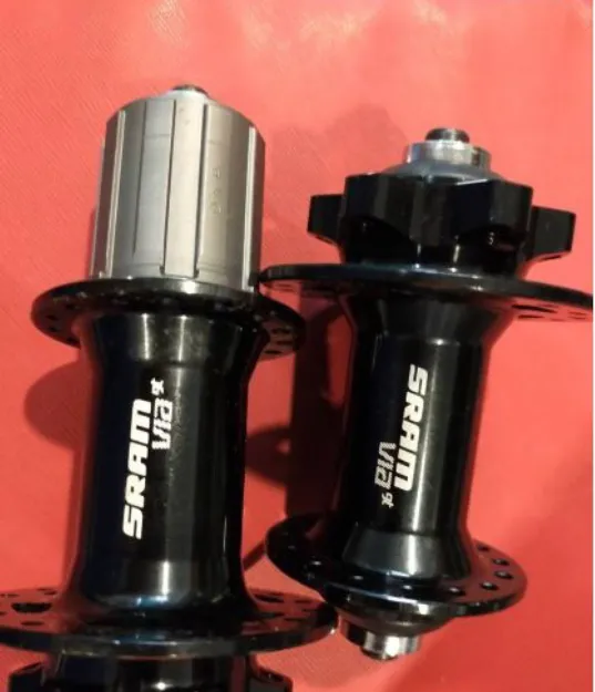 SRAM HUBSET FRONT 9X100MM AND REAR 10X135MM STANDARD 32HOLE LAST PAIR CLEARANCE GENUINE PART